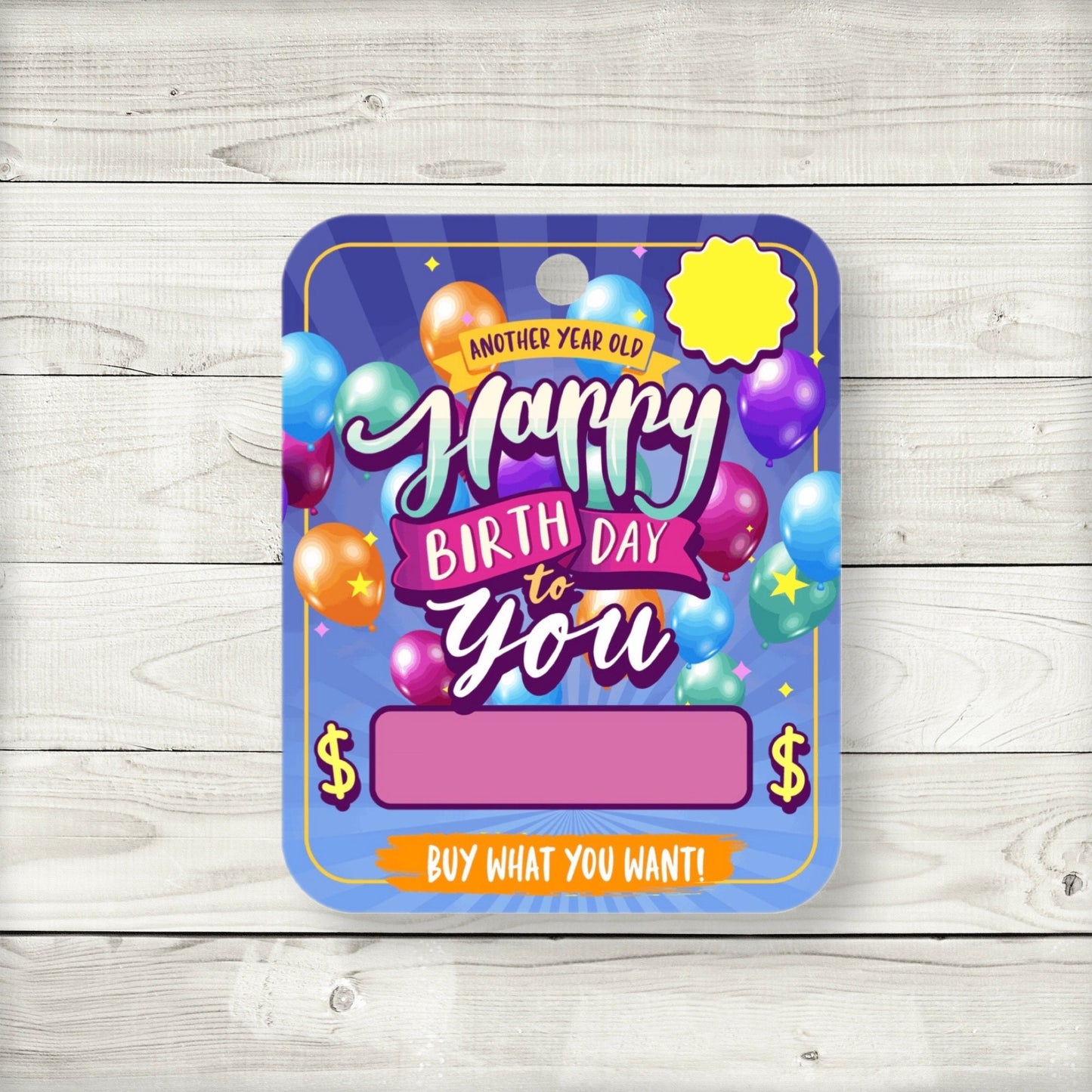 fun birthday money card holders