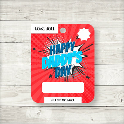 Superhero Comic Pop Father’s Day Money Card Holder