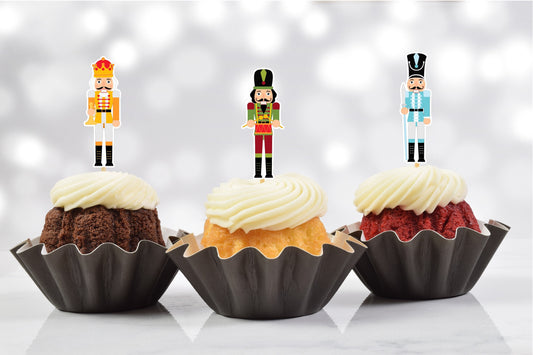 Nutcracker Cupcake Toppers (Set of 12)