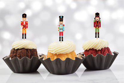 Nutcracker Cupcake Toppers (Set of 12)