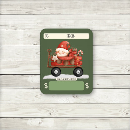 Santa Claus Gas Money Christmas Cash Card Holders