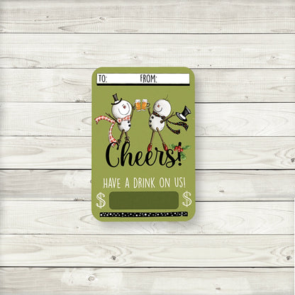 Christmas Snowman Cash Money Holders|Christmas Snowman Cards|Snowman Money Cards|Snowman Cash Cards|Funny Snowman Christmas Cash Cards