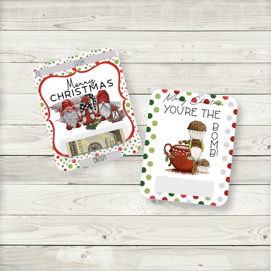 Gnome Christmas Cash Money Gift|Christmas Cash Card|Christmas Money Card|Cash Money Gift