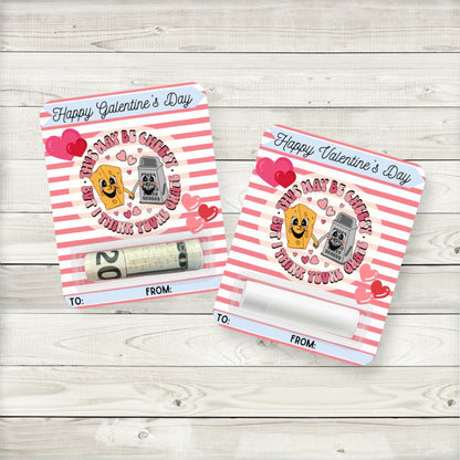 Perfect Match I Think You’re Grate|Galentine’s Day Gift Money Card Holder|Valentine’s Day Gift Money Card Holder|Lip Balm Favor