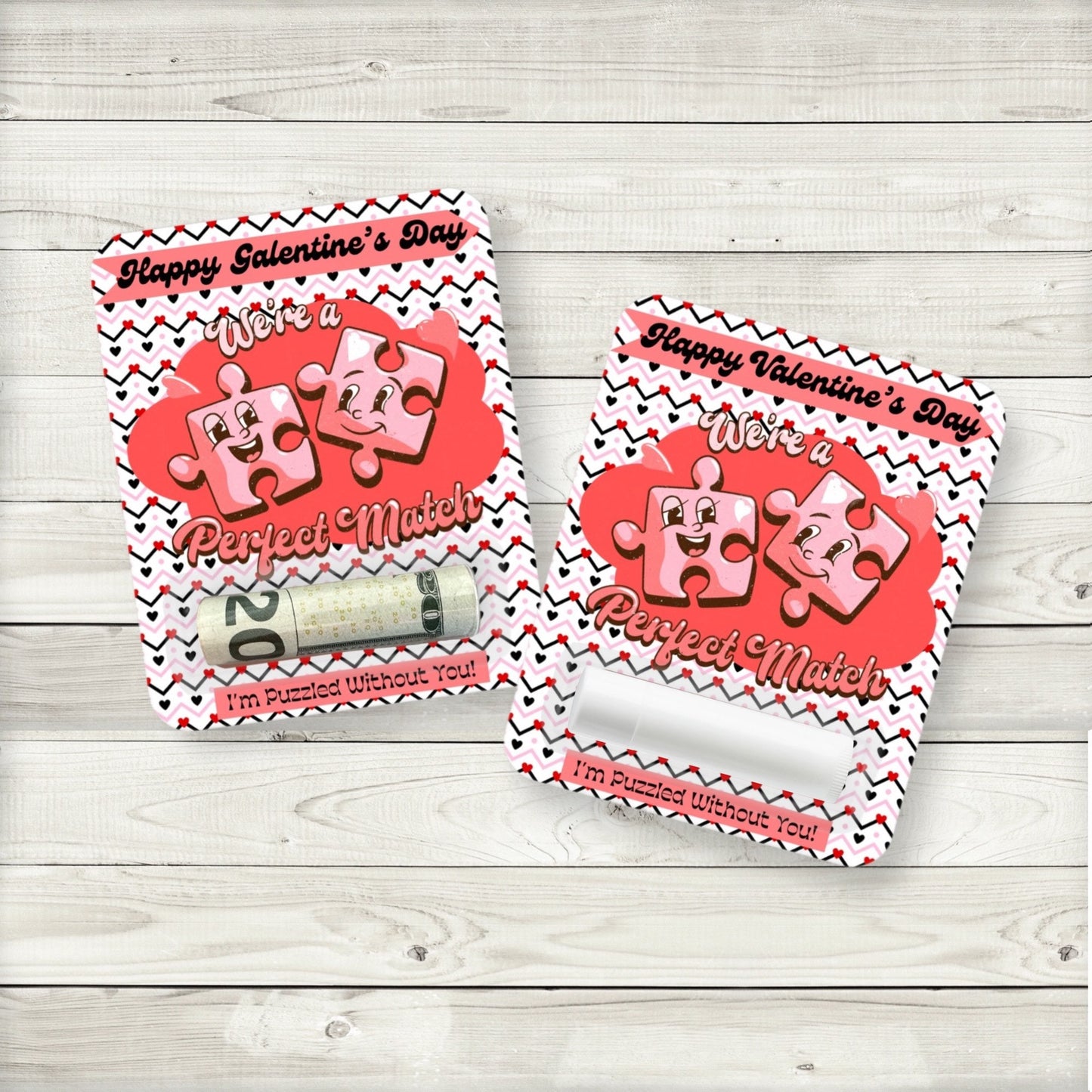 perfect match puzzle pieces|galentine’s day gift money card holder|valentine’s day gift money card holder|lip balm party favor