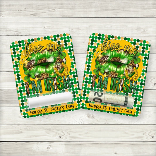 St Patrick’s Day Kiss Me I’m Irish Money Card|Drinks On Me Cash Money Cards|St Patrick’s Day Celebration