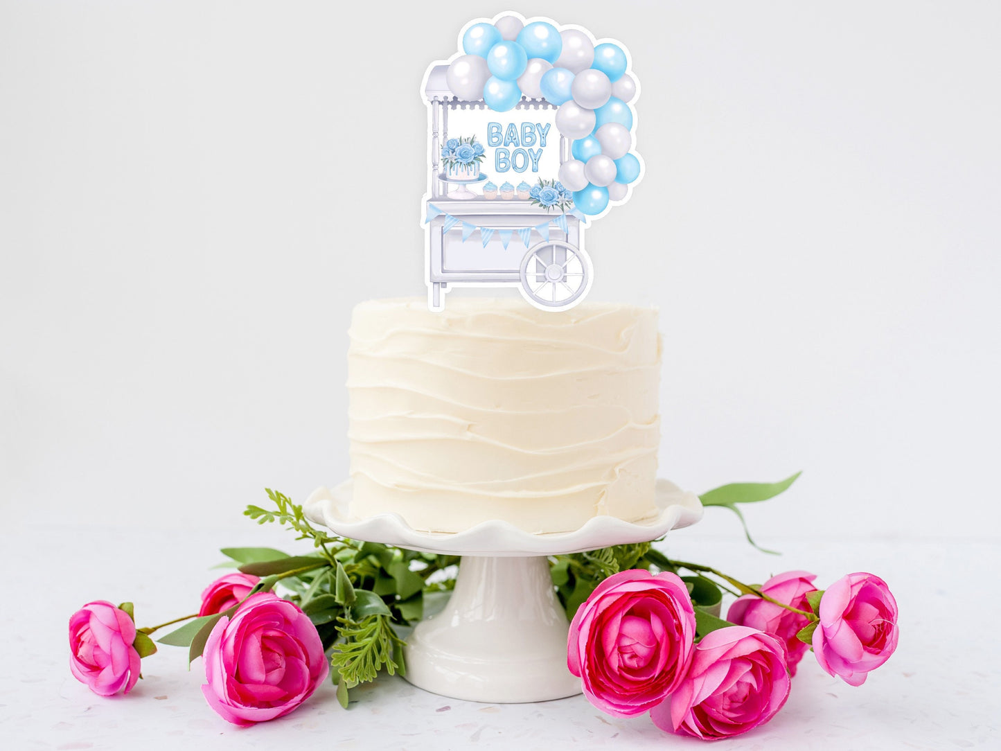 it’s a baby boy cake topper