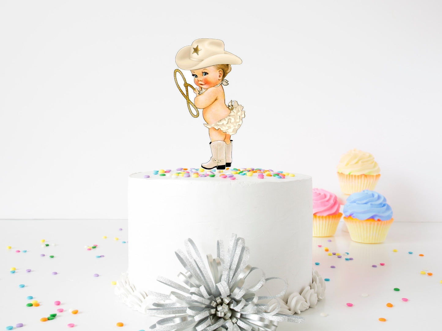 cowgirl cake topper|cowgirl birthday theme|cowgirl baby shower theme|rodeo cake topper|western cowgirl rodeo theme|blonde cowgirl cream