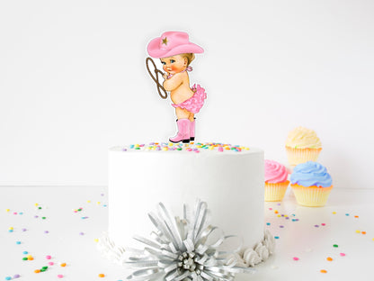 Cowgirl Cake Topper|CowGirl Birthday Theme|Cowgirl Baby Shower Theme|Rodeo Cake Topper|Western Cowgirl Rodeo Theme|Blonde Cowgirl Rf Pk Bm