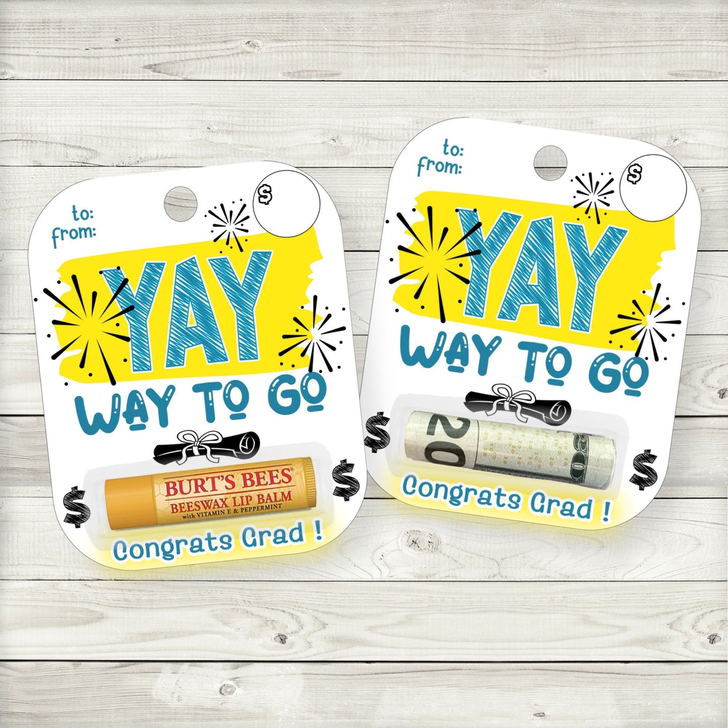 yay graduation money card|graduation cash|graduation money|lip balm graduation card|lip balm graduation party favor|graduation gift ideas