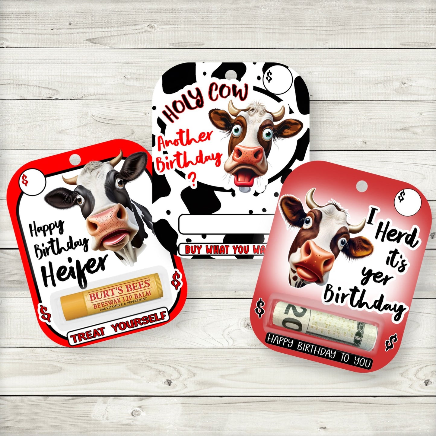 happy birthday heifer|birthday cash money gift|heifer birthday|birthday money card|lip balm party gift|lip balm holder