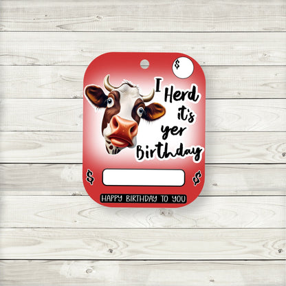 Happy Birthday Heifer|Birthday Cash Money Gift|Heifer Birthday|Birthday Money Card|Lip Balm Party Gift|Lip Balm Holder