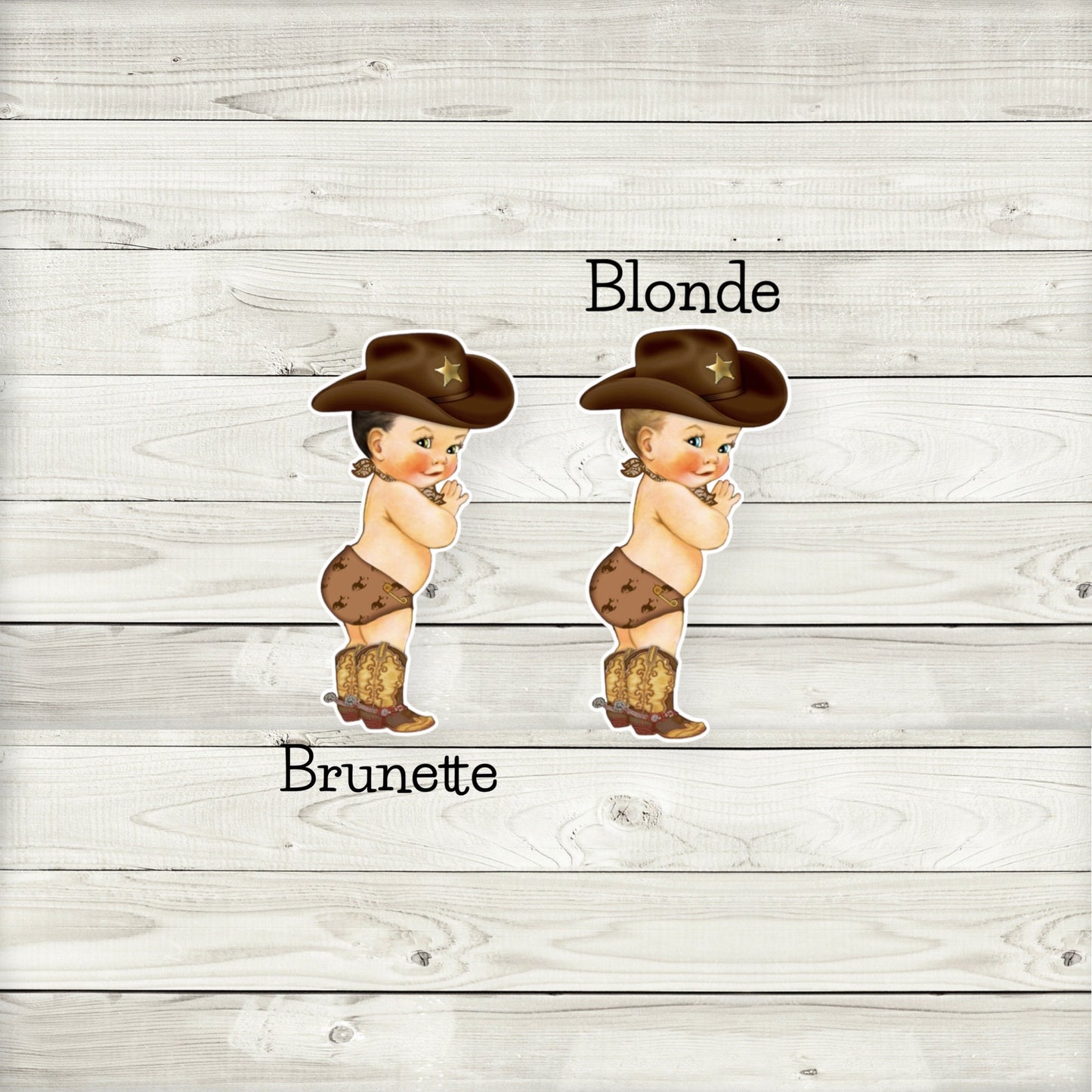 little cowboy baby shower cupcake toppers | it’s a cowboy y’all | cowboy birthday (set of 12) cb03w