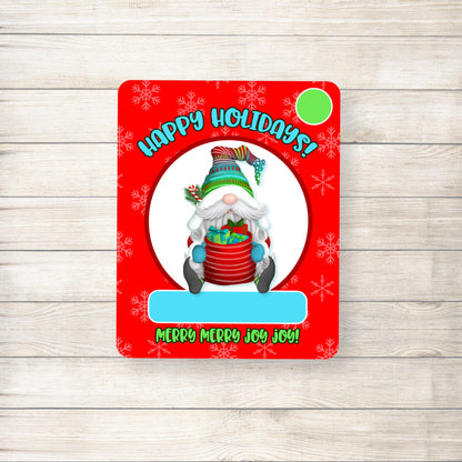 Gnome Christmas Money Gift Card Holders