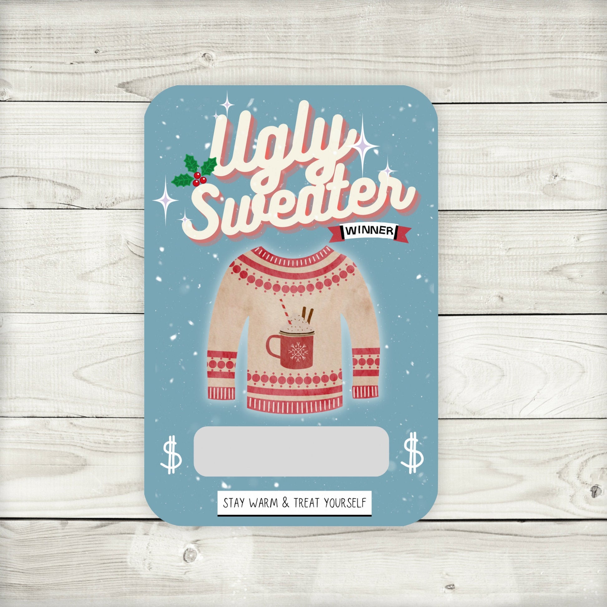 Ugly Sweater Party Money Card Holder: Prizes & Favors