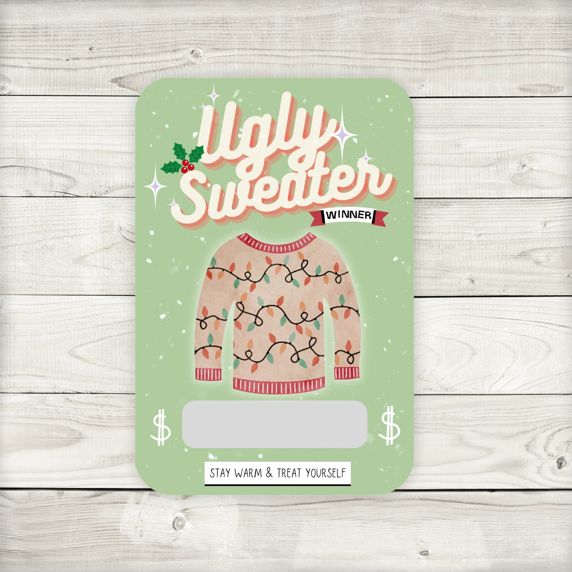 Ugly Sweater Party Money Card Holder: Prizes & Favors