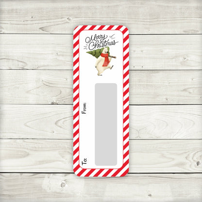 Mini Christmas Cash Money Card Holders | Lip Balm Party Holders | Polar Bear Rabbit Moose Edition