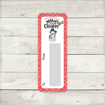 Mini Money Card Stocking Stuffers | Cute Snowman Christmas Cash Holder