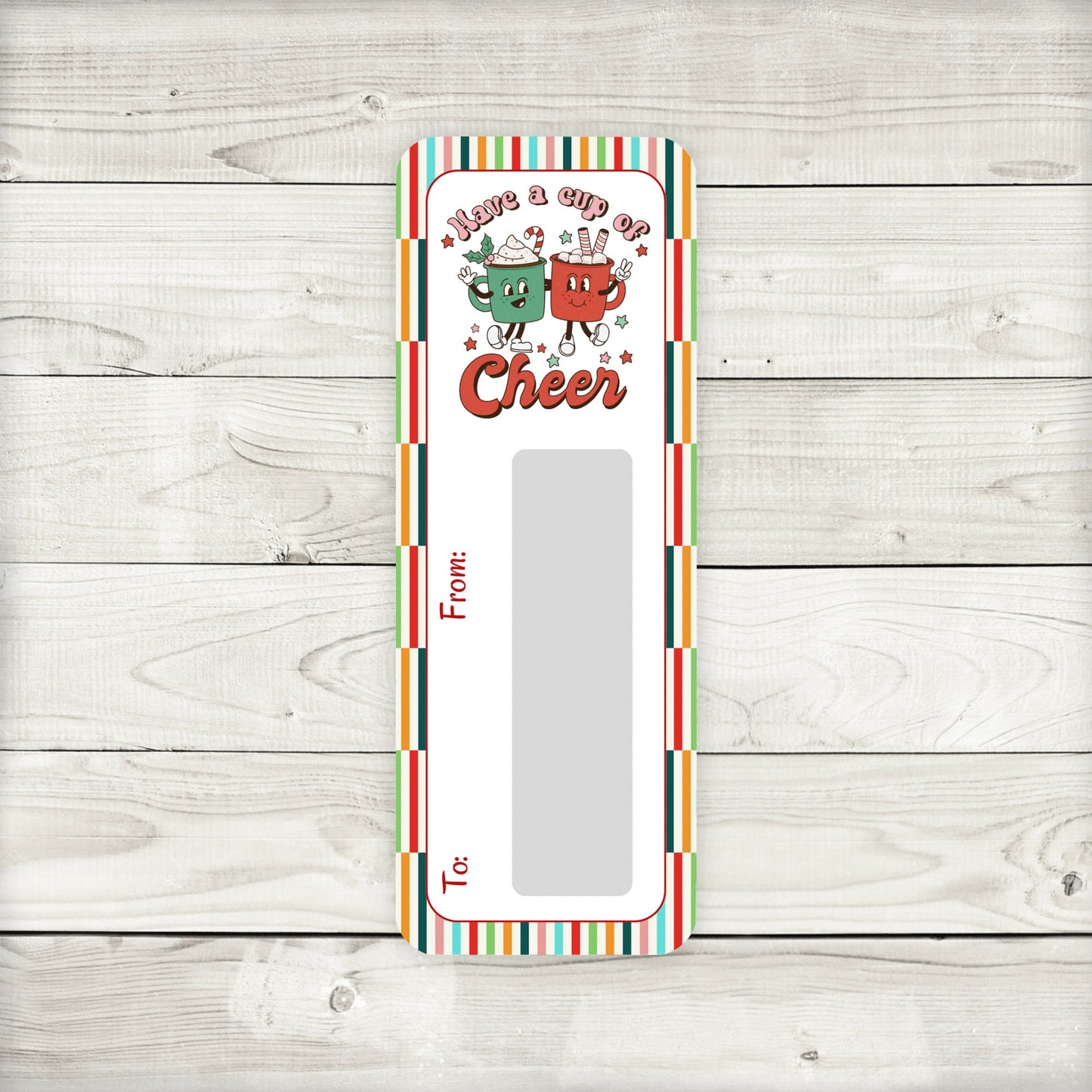 mini money cards | retro christmas cash holder