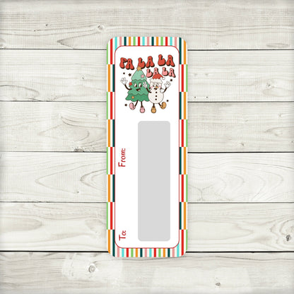 Mini Money Cards | Retro Christmas Cash Holder