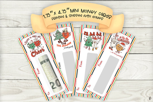 Mini Money Cards | Retro Christmas Cash Holder