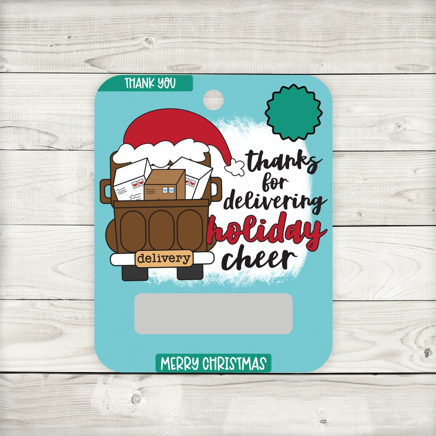 delivery driver and mail carrier christmas money gift card holders