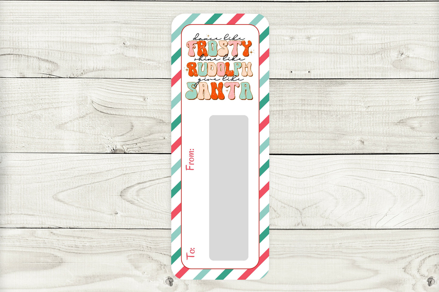 mini money cards | retro christmas cash holder edition 2 distressed