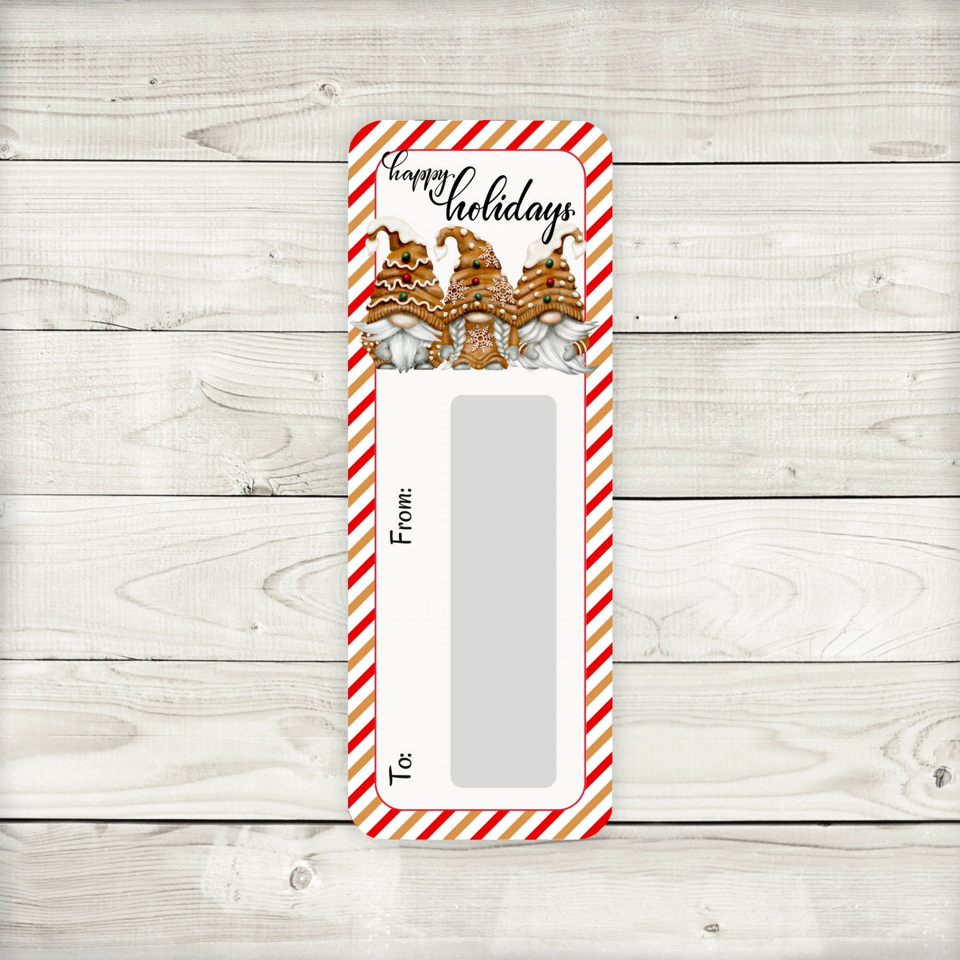 Gingerbread Gnomes Christmas Money Card Holder