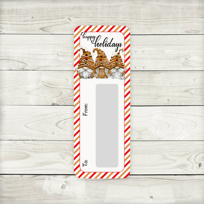Gingerbread Gnomes Christmas Money Card Holder