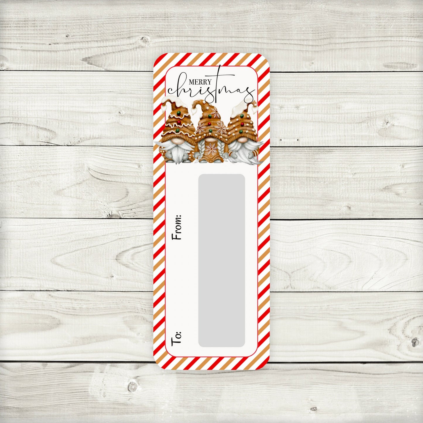 gingerbread gnomes christmas money card holder