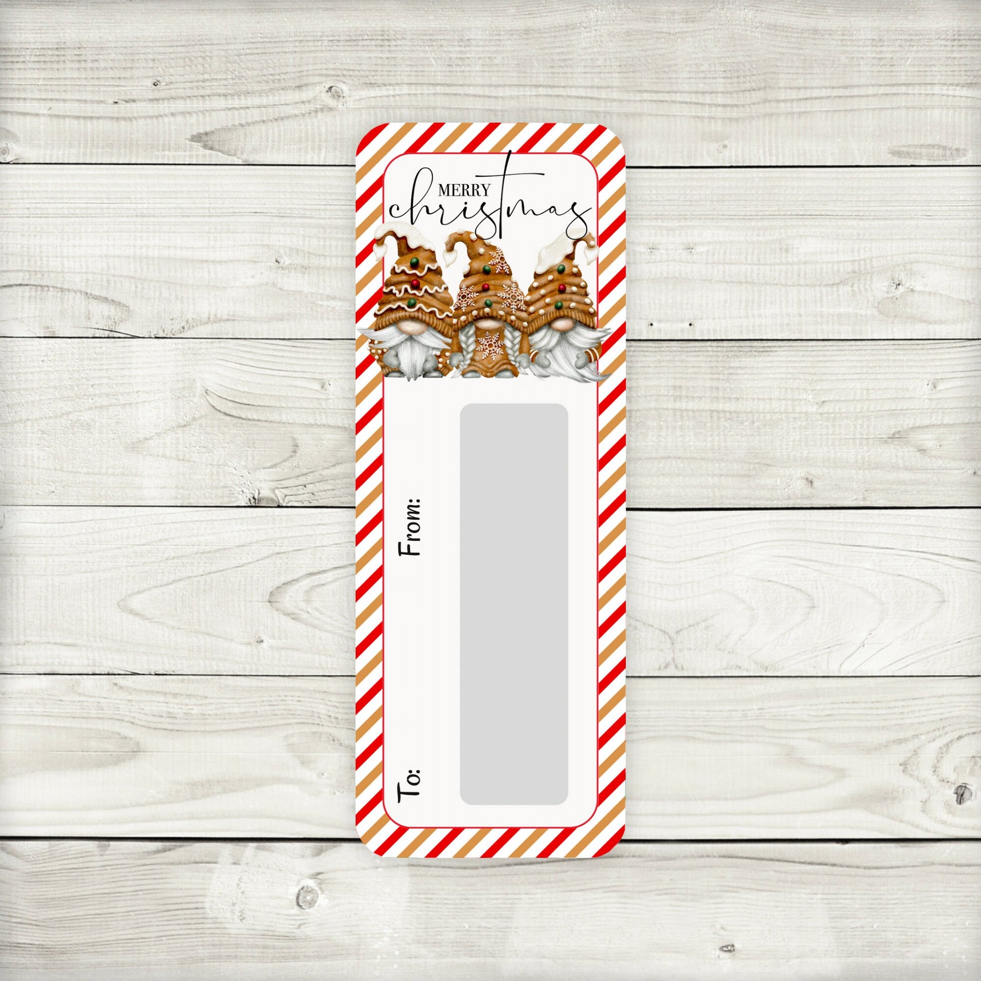 Gingerbread Gnomes Christmas Money Card Holder