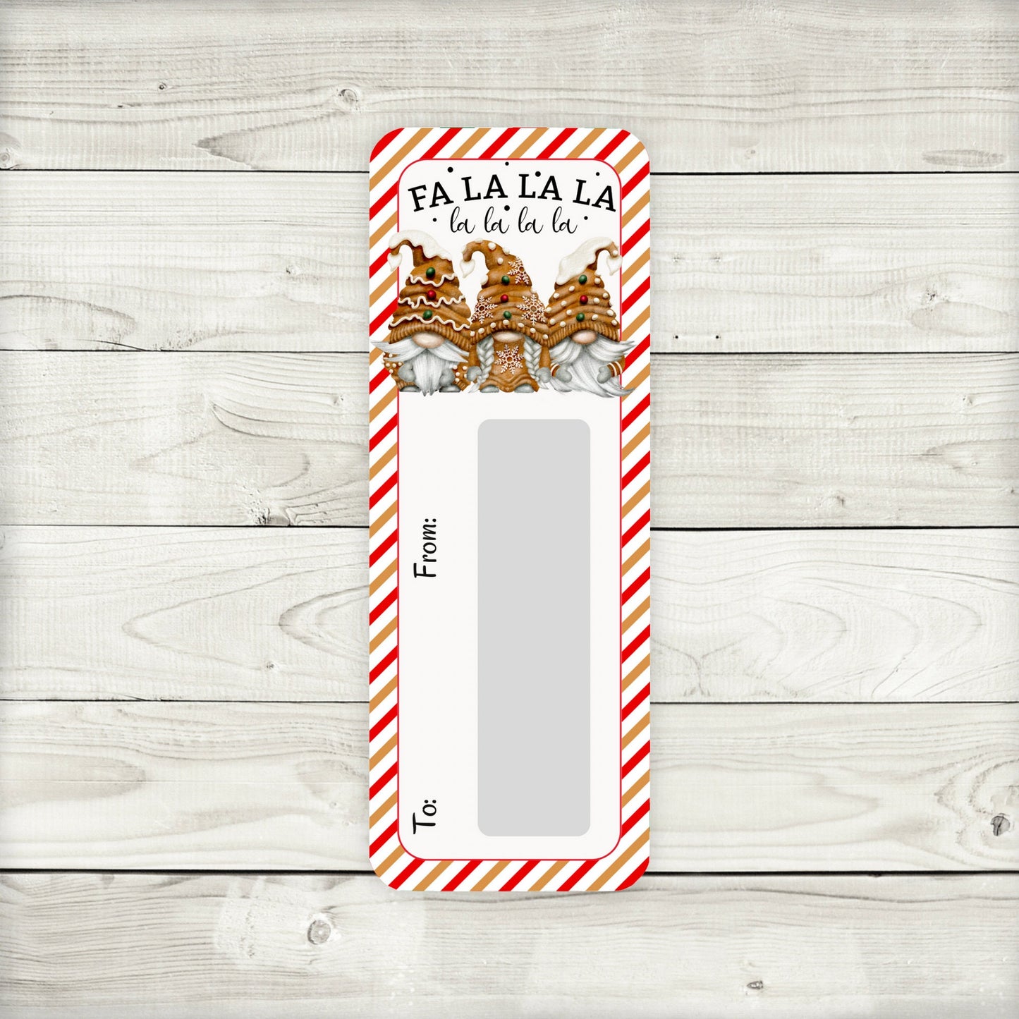 gingerbread gnomes christmas money card holder