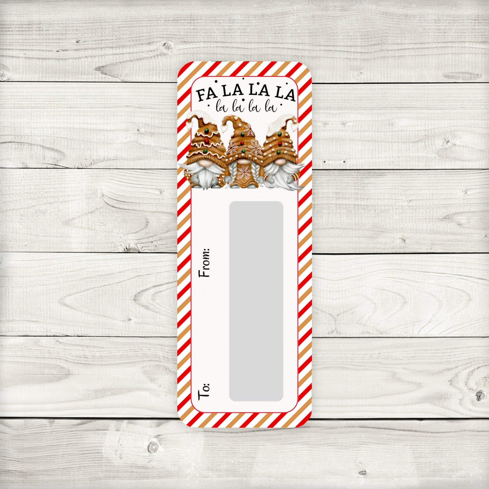 Gingerbread Gnomes Christmas Money Card Holder
