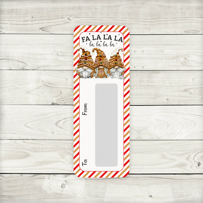 Gingerbread Gnomes Christmas Money Card Holder