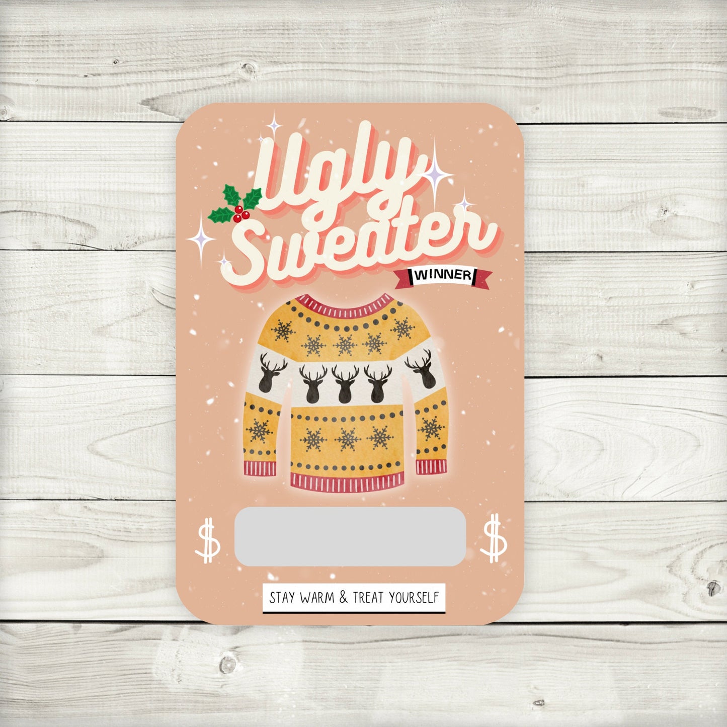 ugly sweater party money card holder: prizes & favors