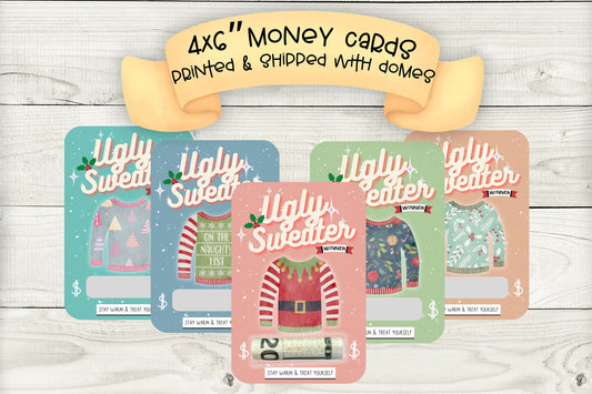 Ugly Sweater Party Money Card Holder: Prize Gift Card