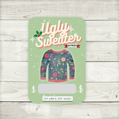 Ugly Sweater Party Money Card Holder: Prize Gift Card