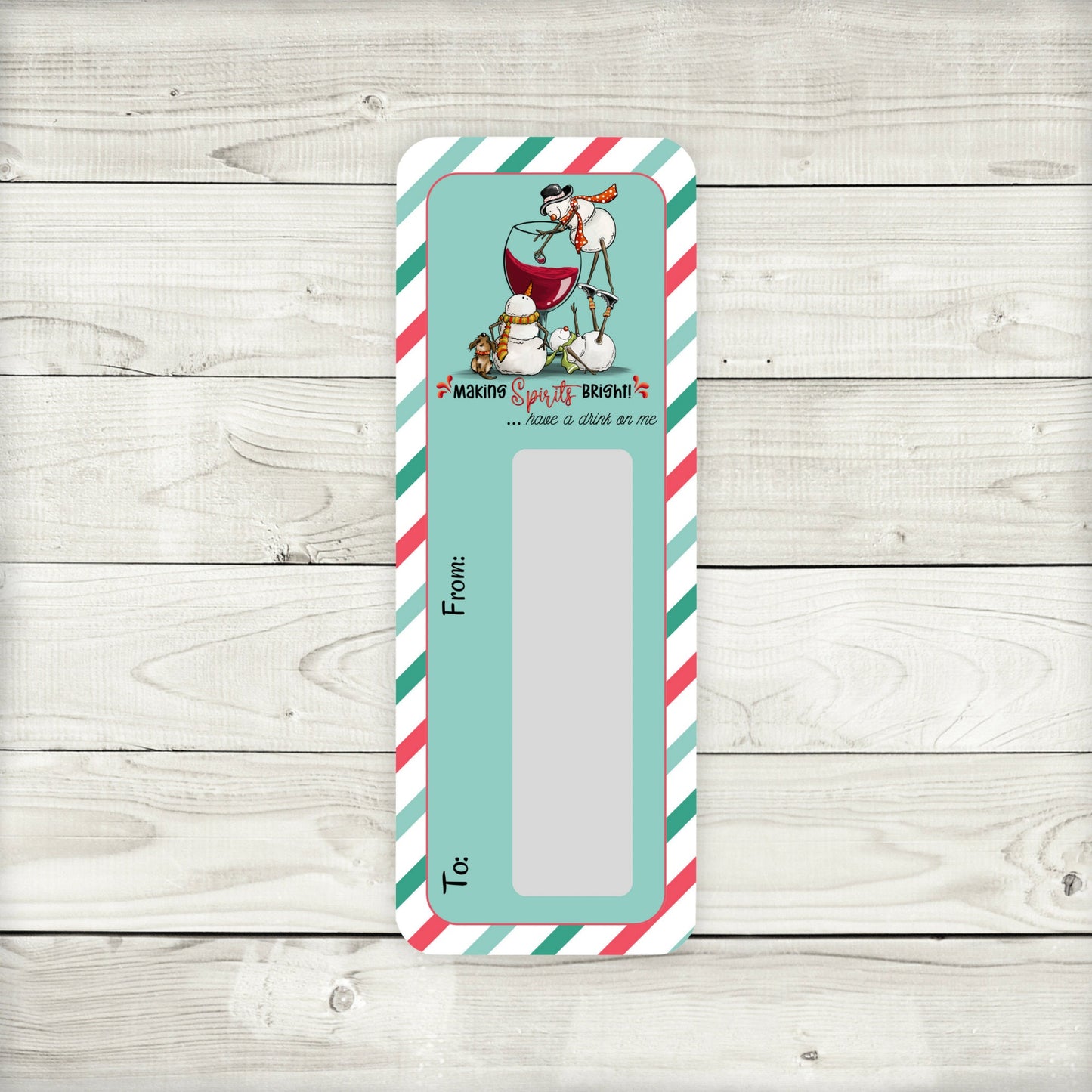 mini money cards| cute snowman christmas cash holder