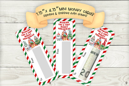 Mini Money Cards| Cute Christmas Creature Cash Holder