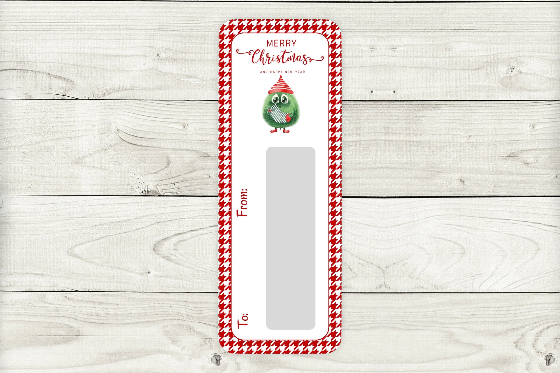 Mini Money Cards| Cute Christmas Creature Cash Holder|Merry Christmas Green Edition