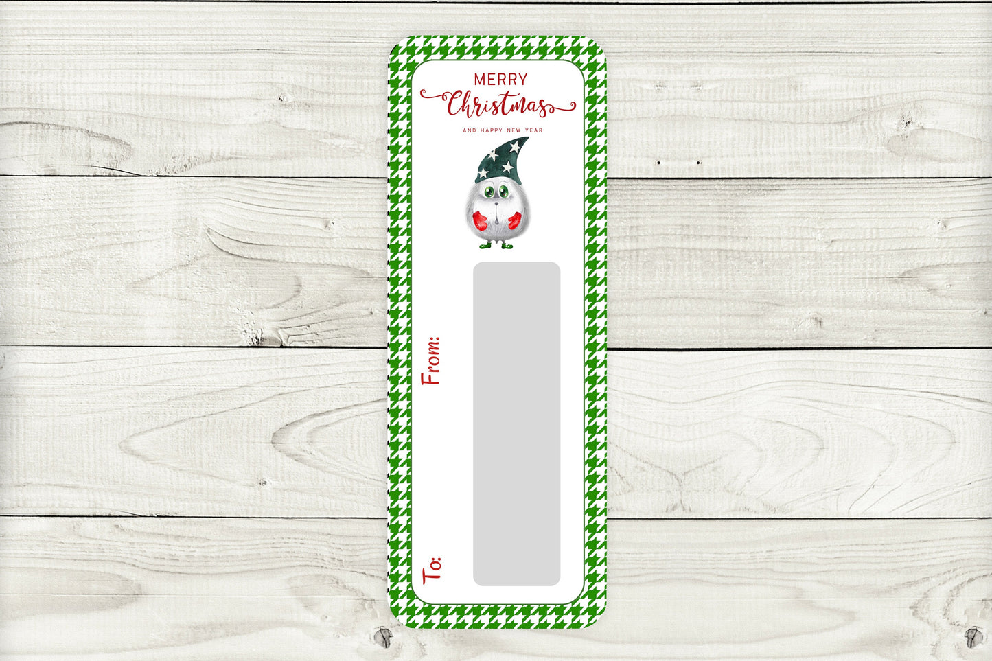 mini money cards| cute christmas creature cash holder|merry christmas white edition