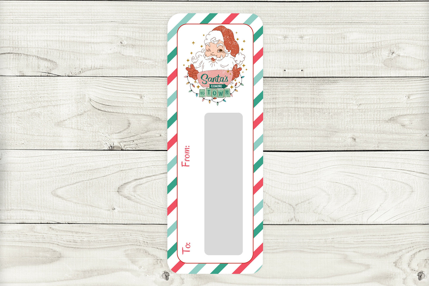 mini money cards | retro christmas cash holder edition 2 distressed