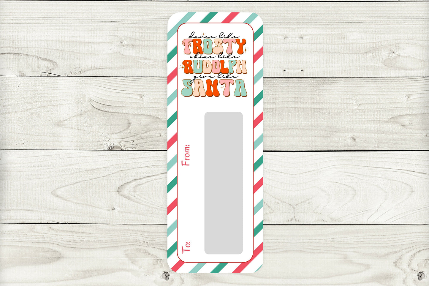 mini money cards | retro christmas cash holder edition 3