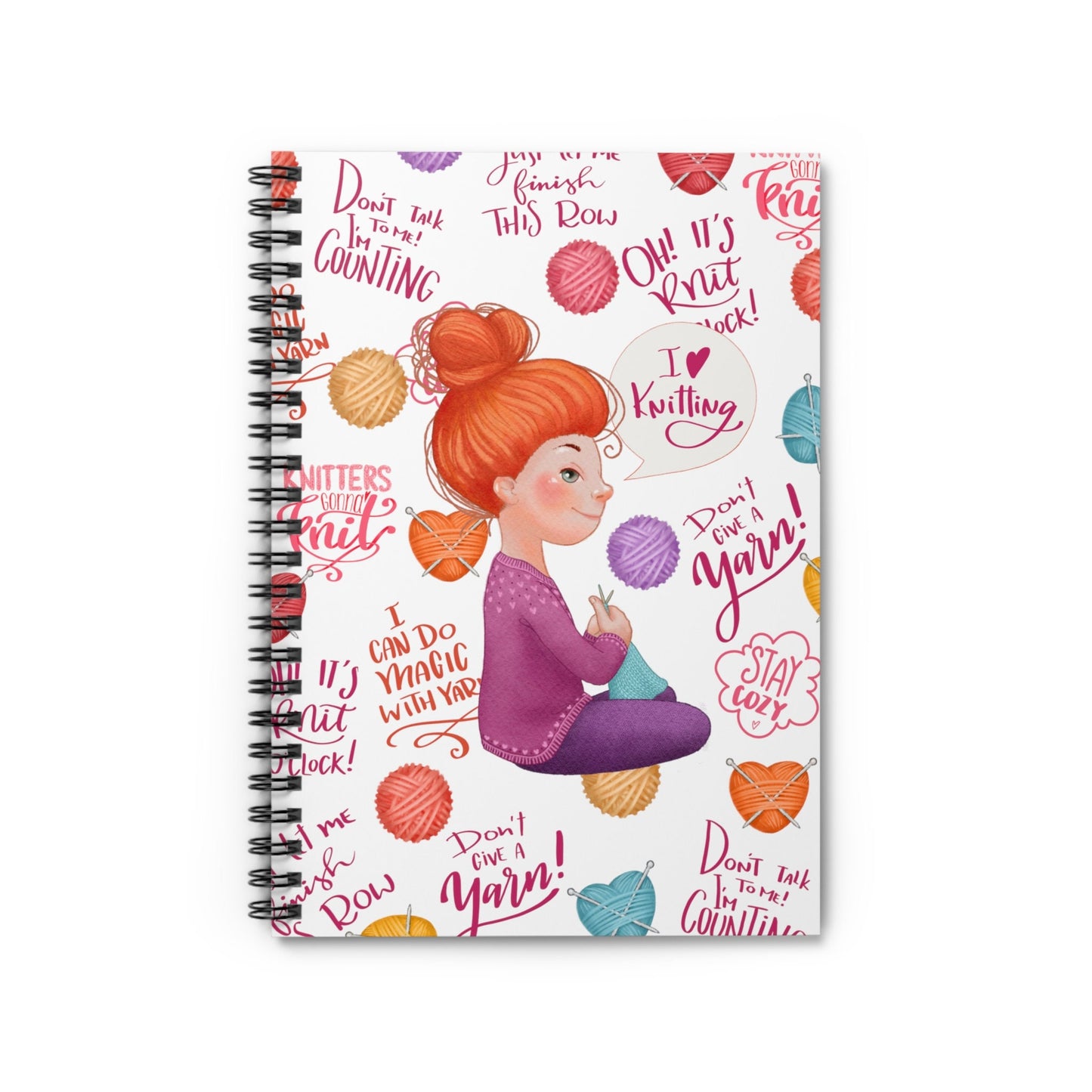 knit lover notebook journal - ginger