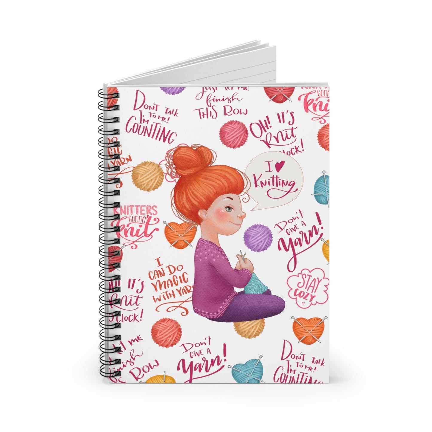 knit lover notebook journal - ginger
