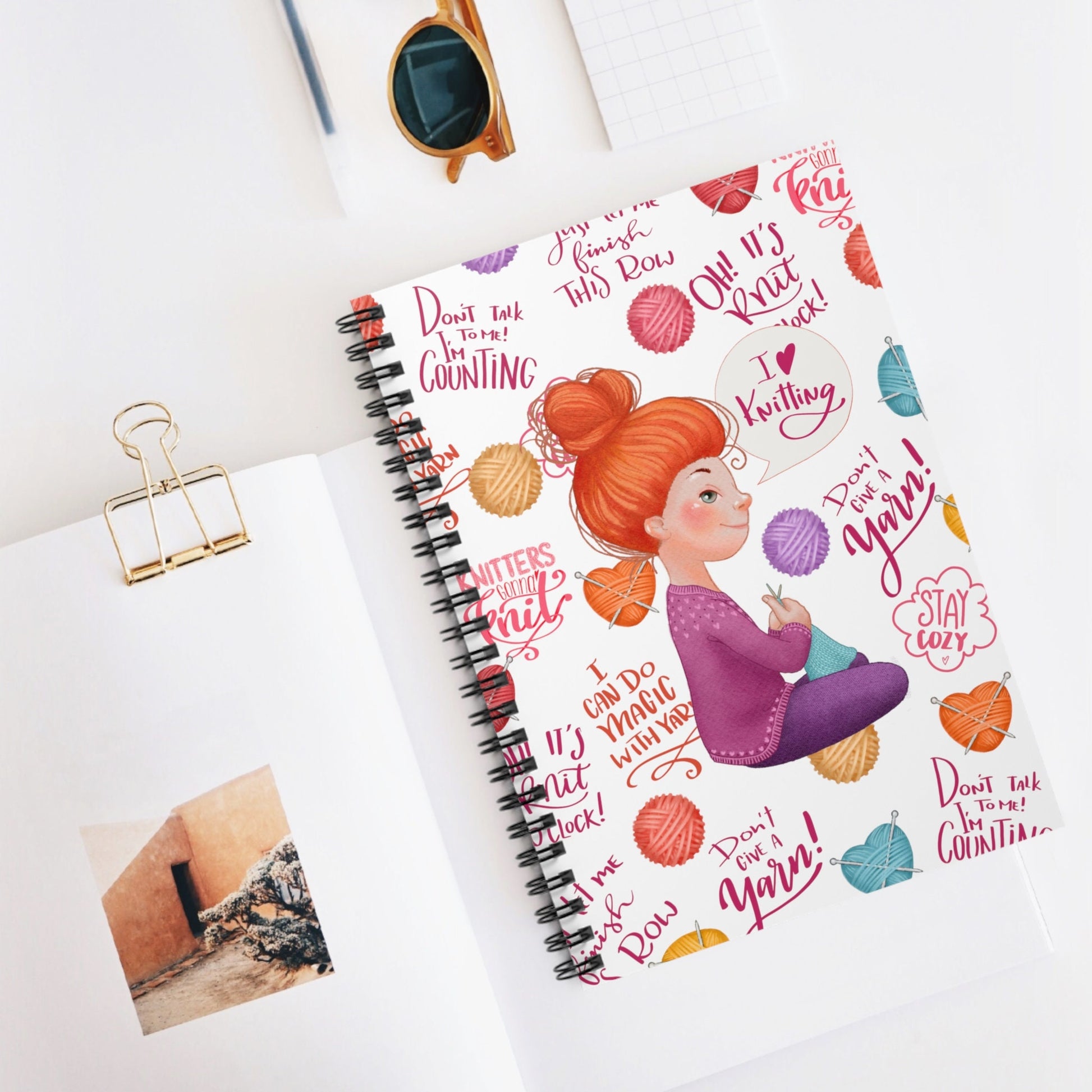 Knit Lover Notebook Journal - Ginger