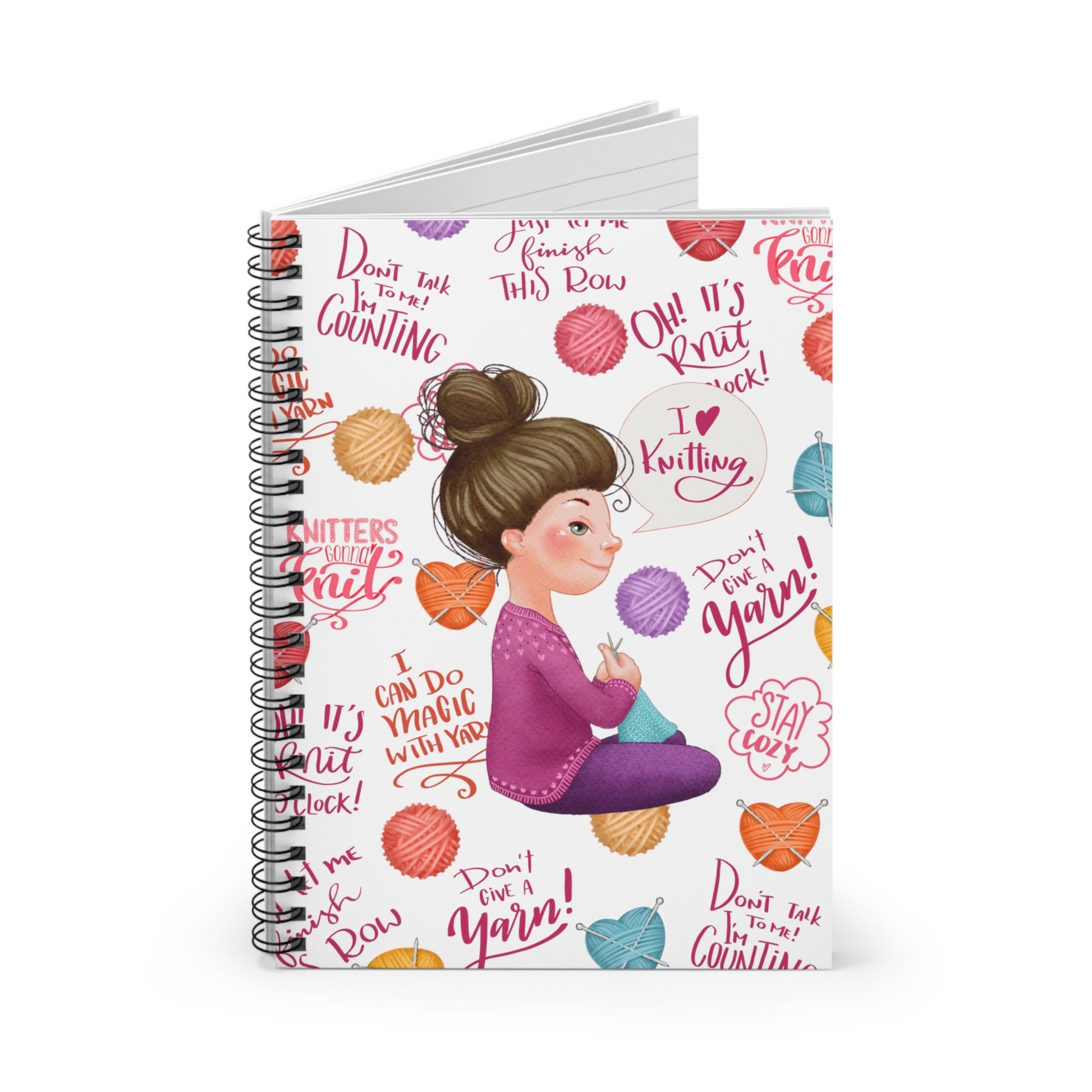Knit Lover Notebook Journal - Brunette