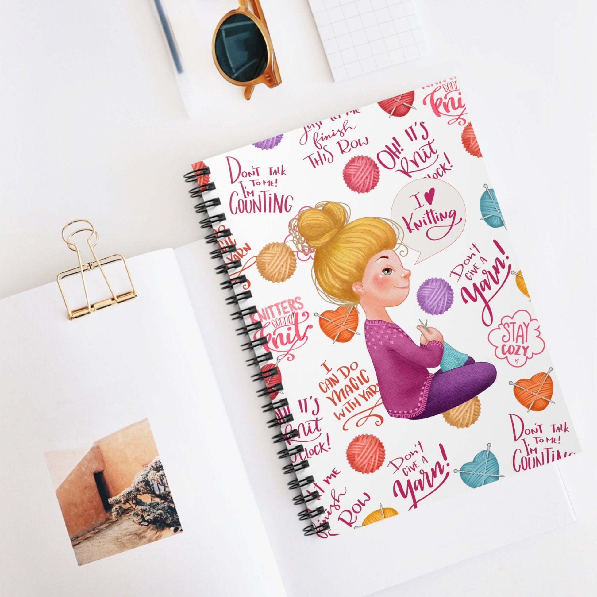 Knit Lover Notebook Journal - Blonde