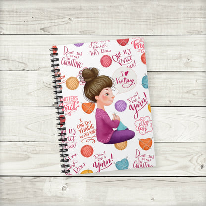 Knit Lover Notebook Journal - Brunette