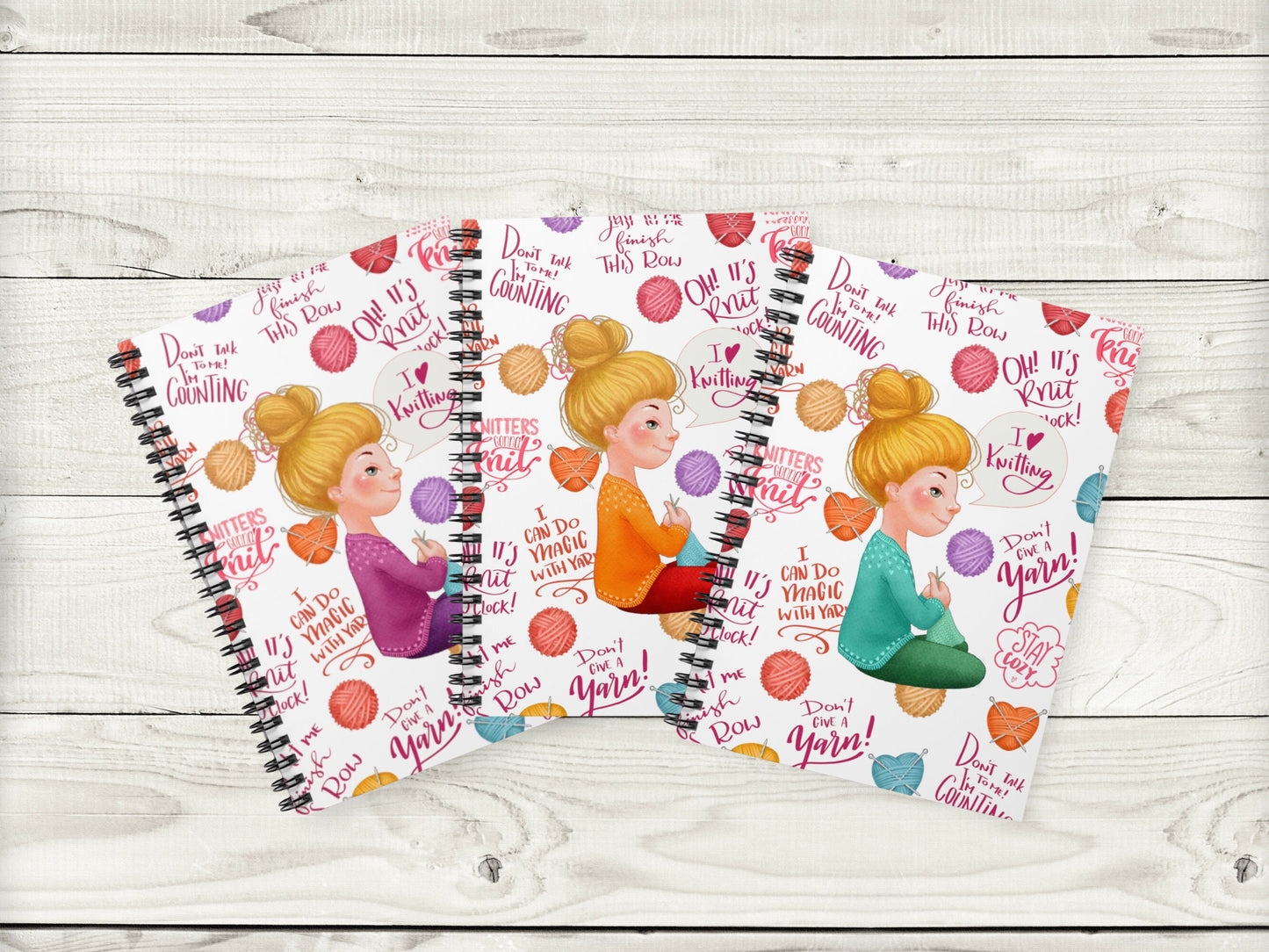 knit lover notebook journal - blonde